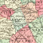 old Georgia map