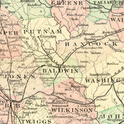 old Georgia map