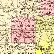 old Indiana map
