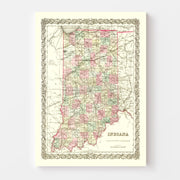 map of Indiana
