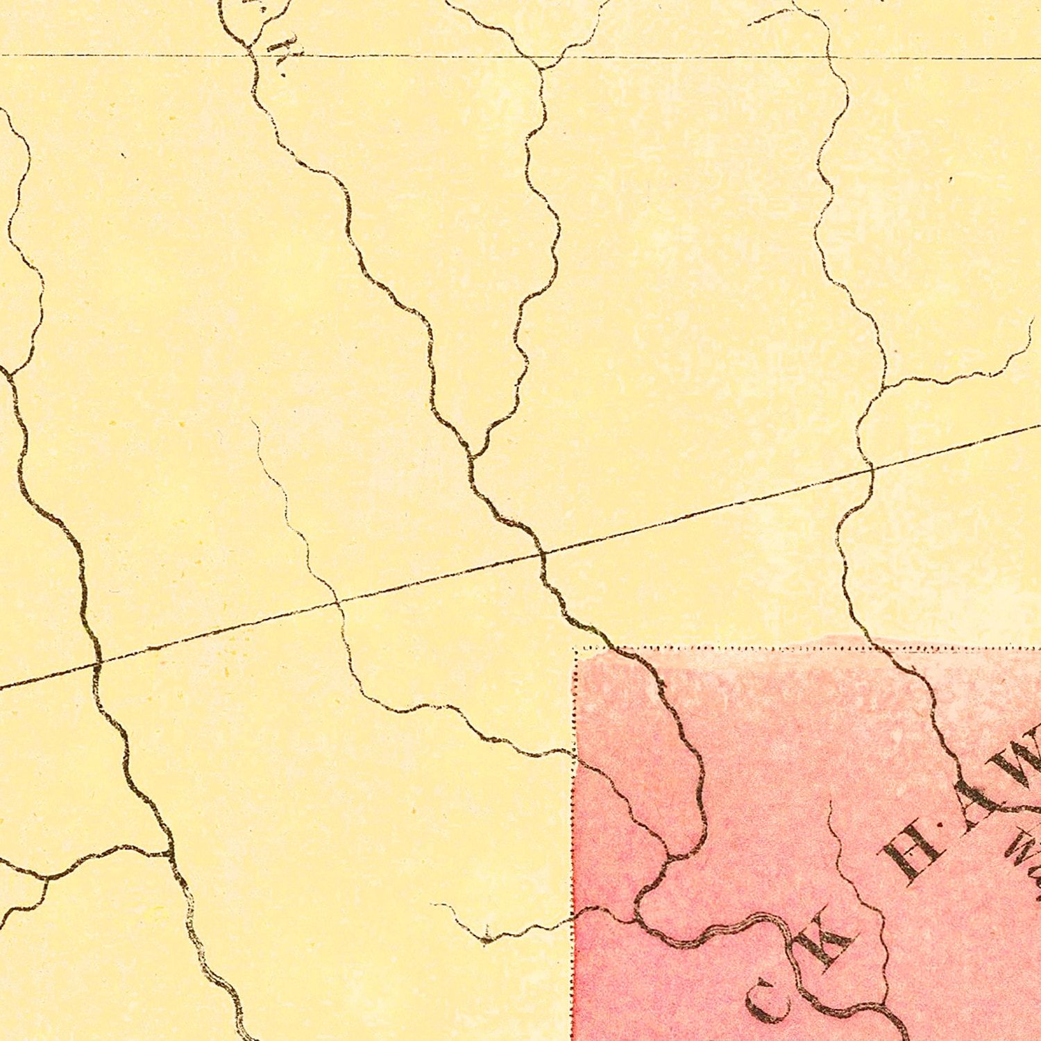 Restored historic details from the 1849 state map of County, Iowa