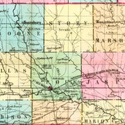 old Iowa map