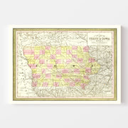 map of Iowa