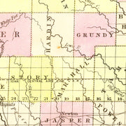 old Iowa map
