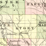 old Iowa map