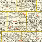 old Iowa map