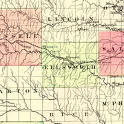 old Kansas map