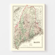 map of Maine