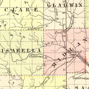 old Michigan map