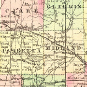 old Michigan map