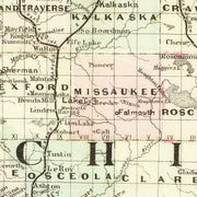 old Michigan map