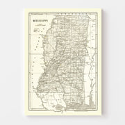 map of Mississippi