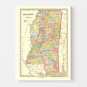 map of Mississippi