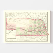 map of Nebraska