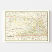 map of Nebraska