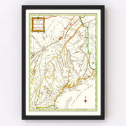 New Hampshire Vintage Map 1781