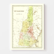 map of New Hampshire