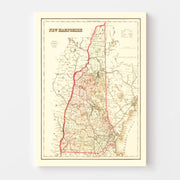 map of New Hampshire