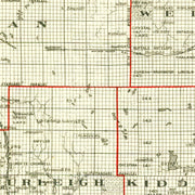 old North Dakota map