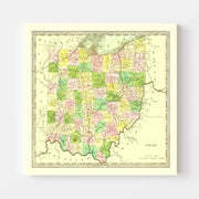 map of Ohio