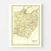 map of Ohio