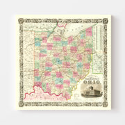 map of Ohio