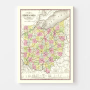 map of Ohio