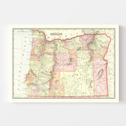 map of Oregon