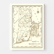map of Rhode Island