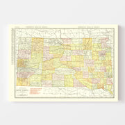 map of South Dakota