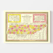 map of Tennessee