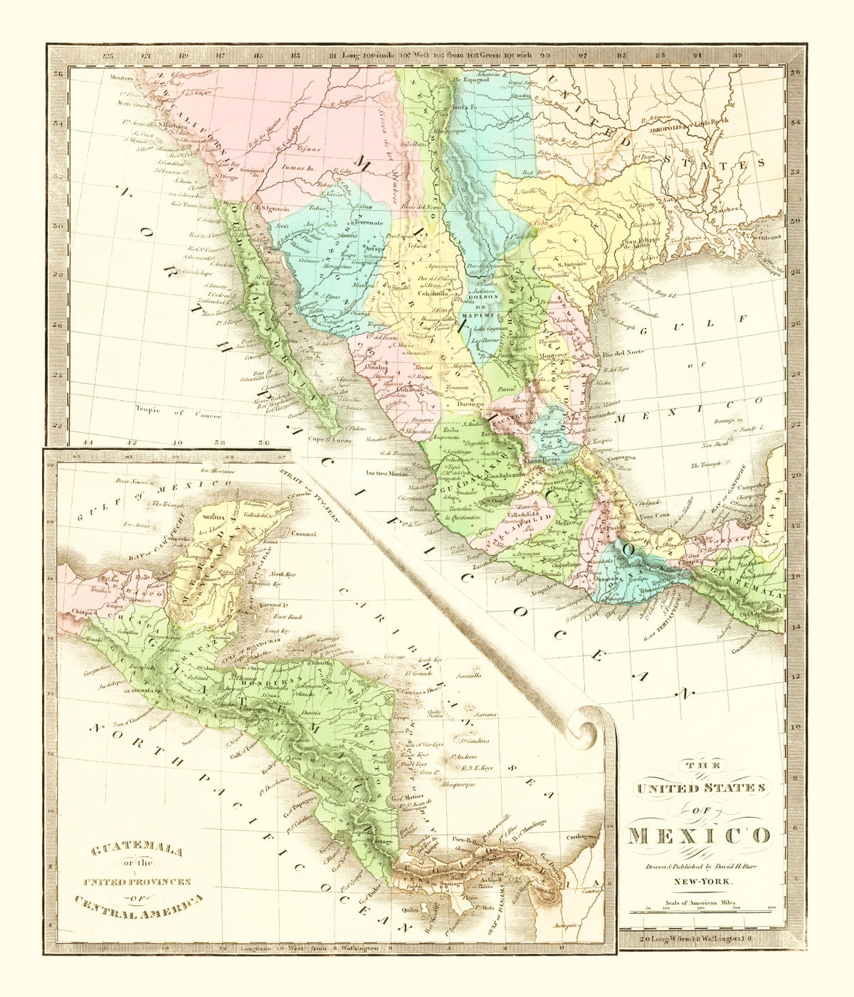 Preview of Vintage Map of Texas 1836