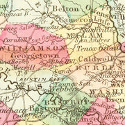 old Texas map