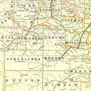 old Texas map