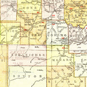 old Texas map
