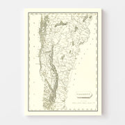 map of Vermont