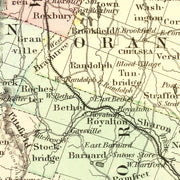 old Vermont map