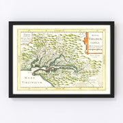 Virginia Vintage Map 1630