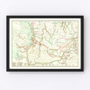 Washington Vintage Map 1910