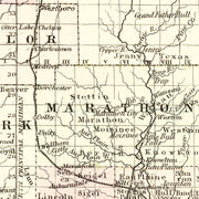 old Wisconsin map