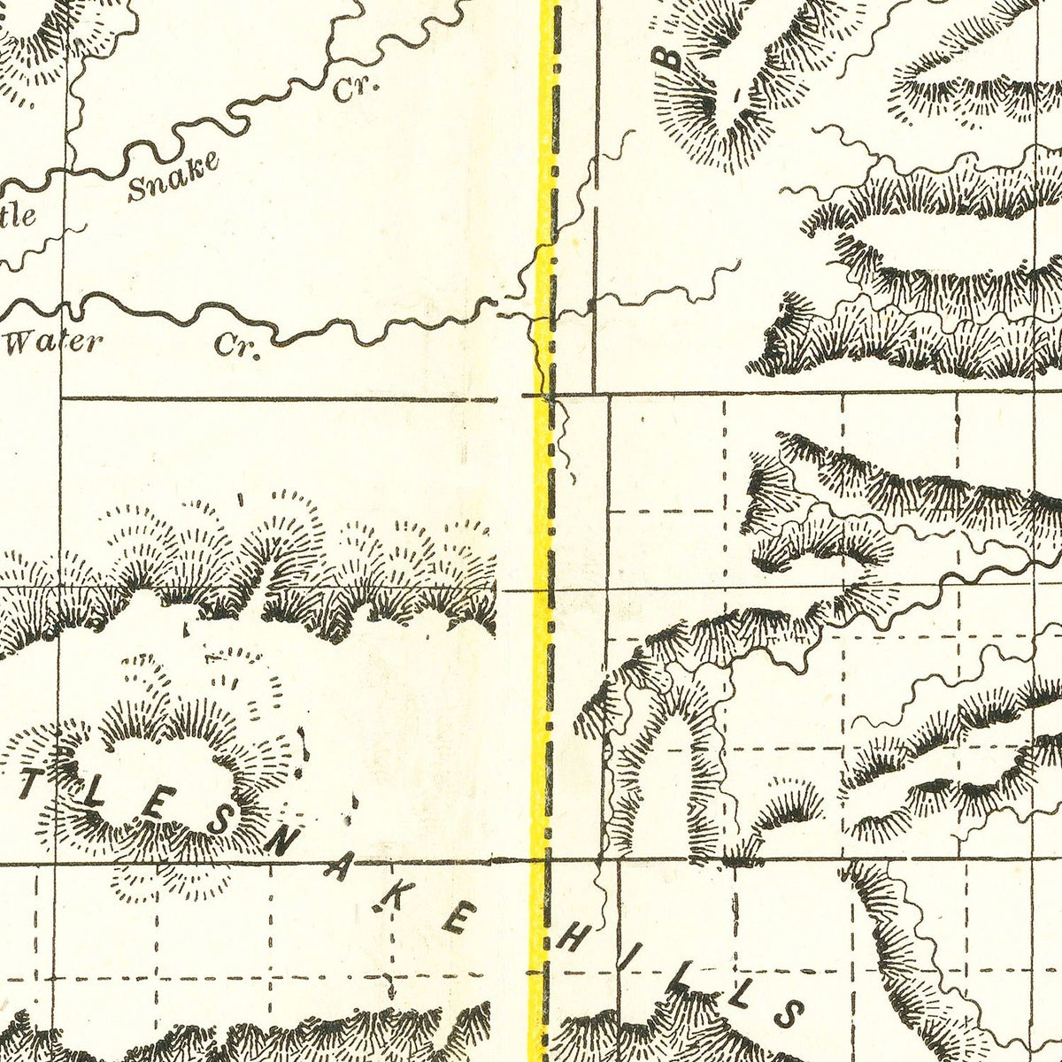 Restored historic details from the 1884 state map of County, Wyoming