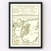 Boston Vintage Map 1764