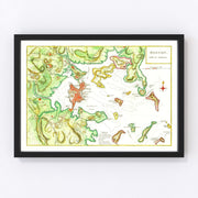 Boston Vintage Map 1788