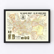 Pittsburgh Vintage Map 1898