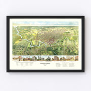 Houston Vintage Map 1891