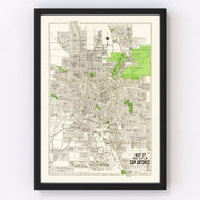 San Antonio Vintage Map 1924