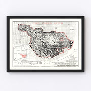 San Francisco Vintage Map 1908