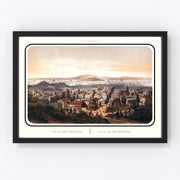 San Francisco Vintage Map 1860