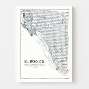 map of El Paso Count