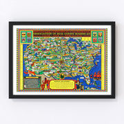 United States Vintage Map 1926